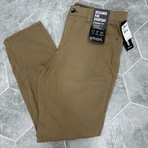 Union Men's Straight Fit Jeans - Brown